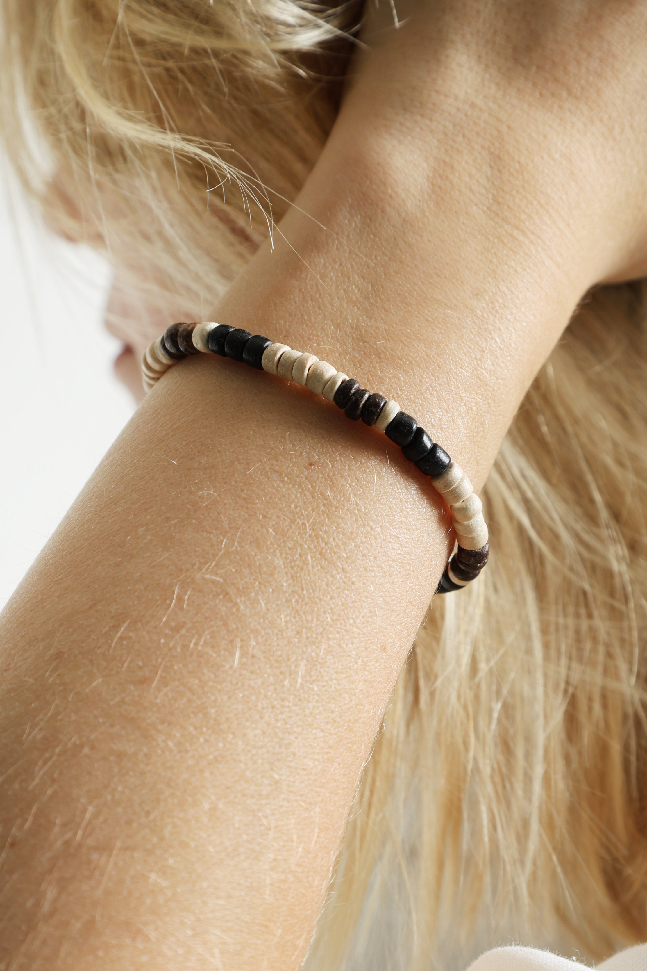 Armband - Light Beige + Brown + Black
