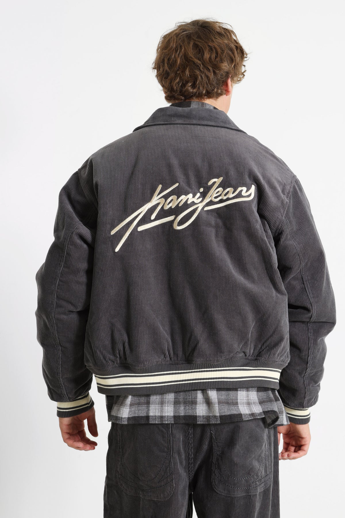 Wattierte Cord Collegejacke