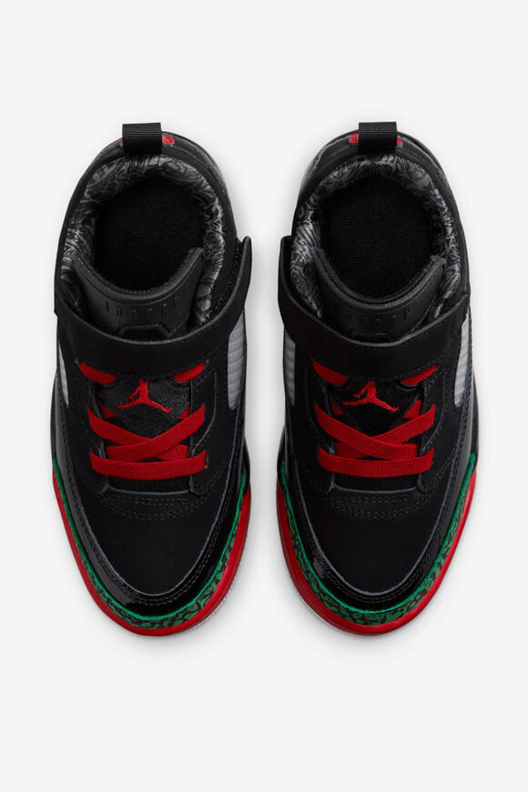 Spizike Kids Sneaker - Black + Varsity Red