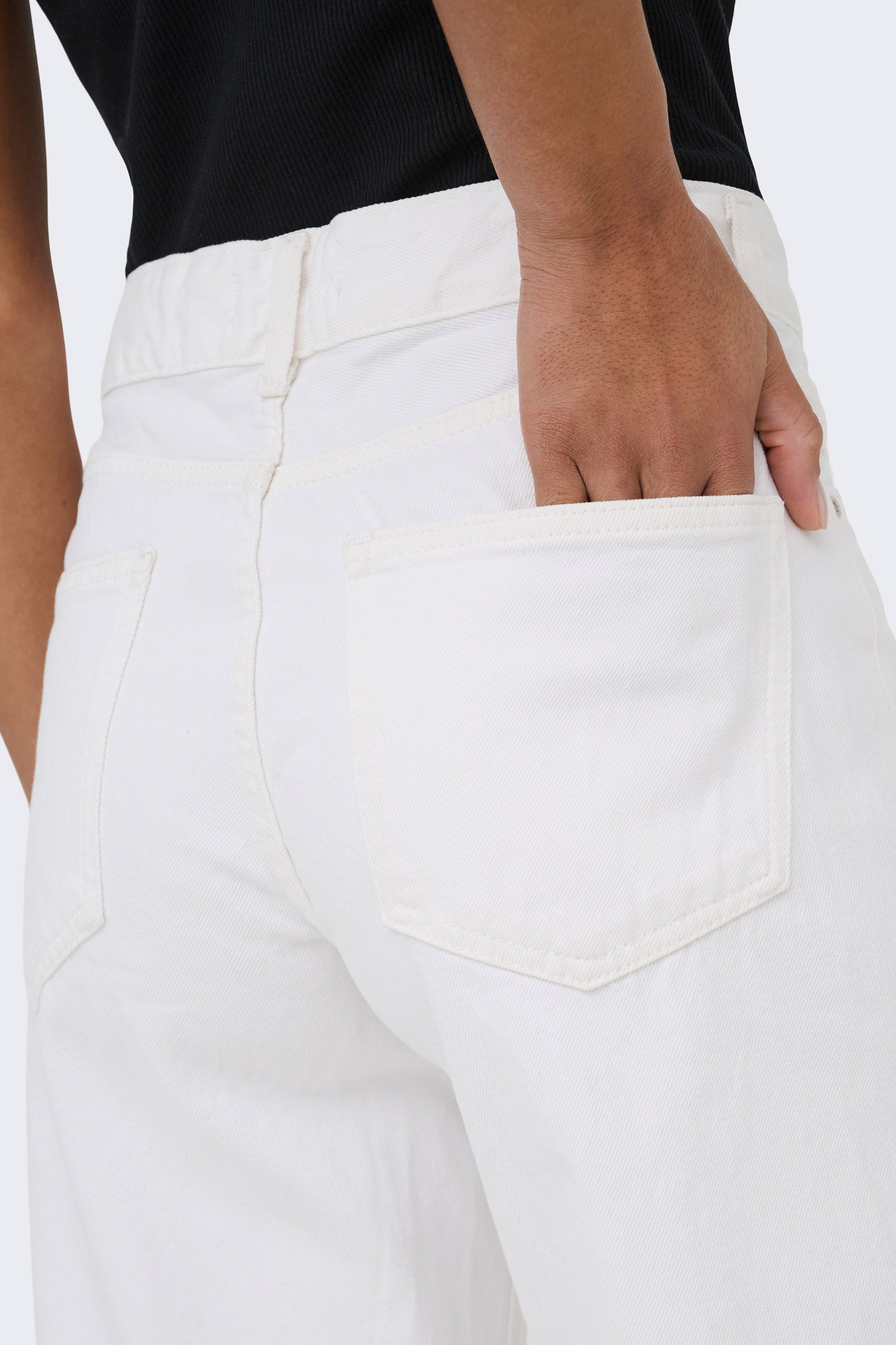 ONLELLA jean wide leg L32 - White Denim