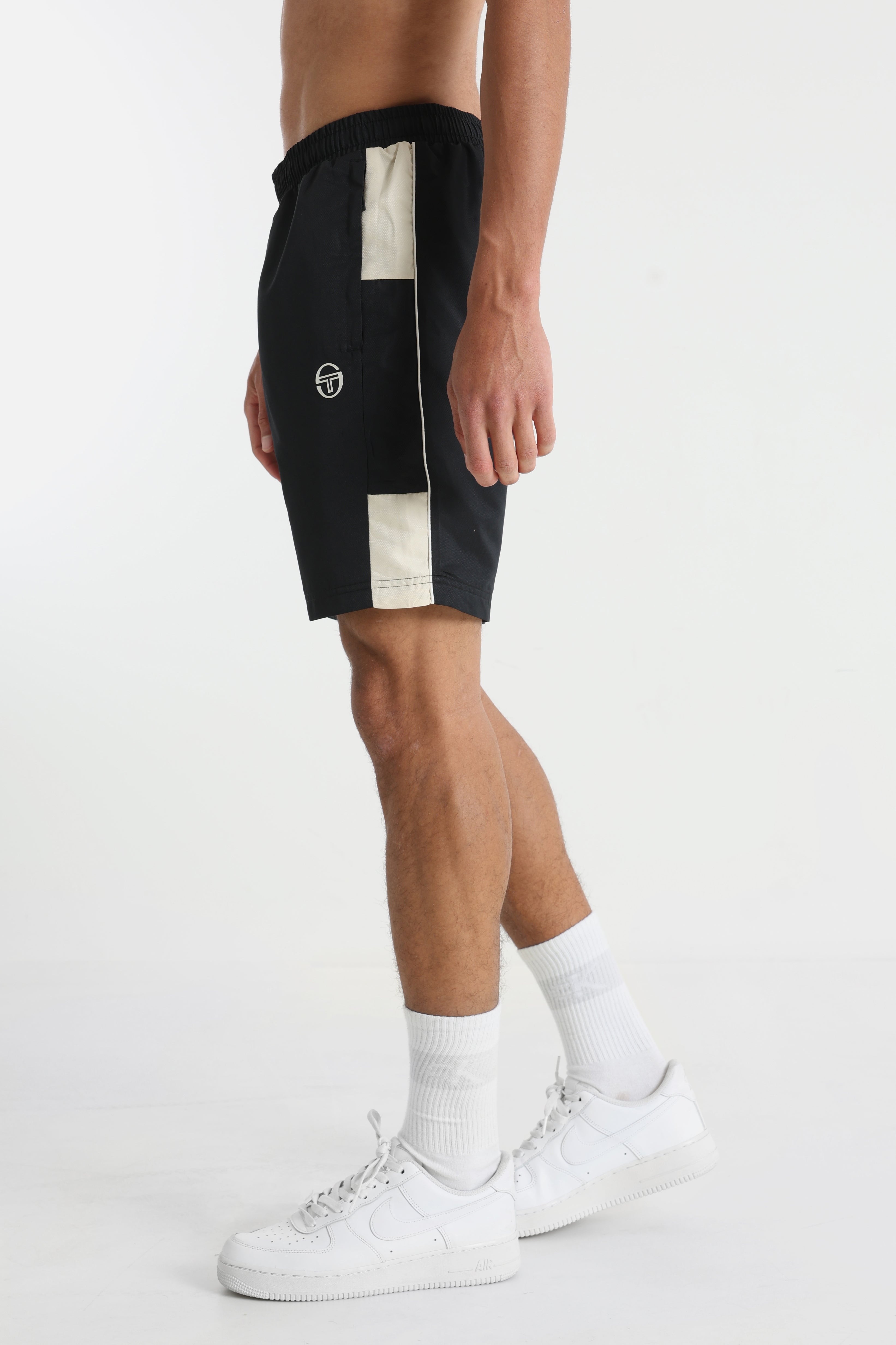 Sweat shorts - Black + Wood Ash