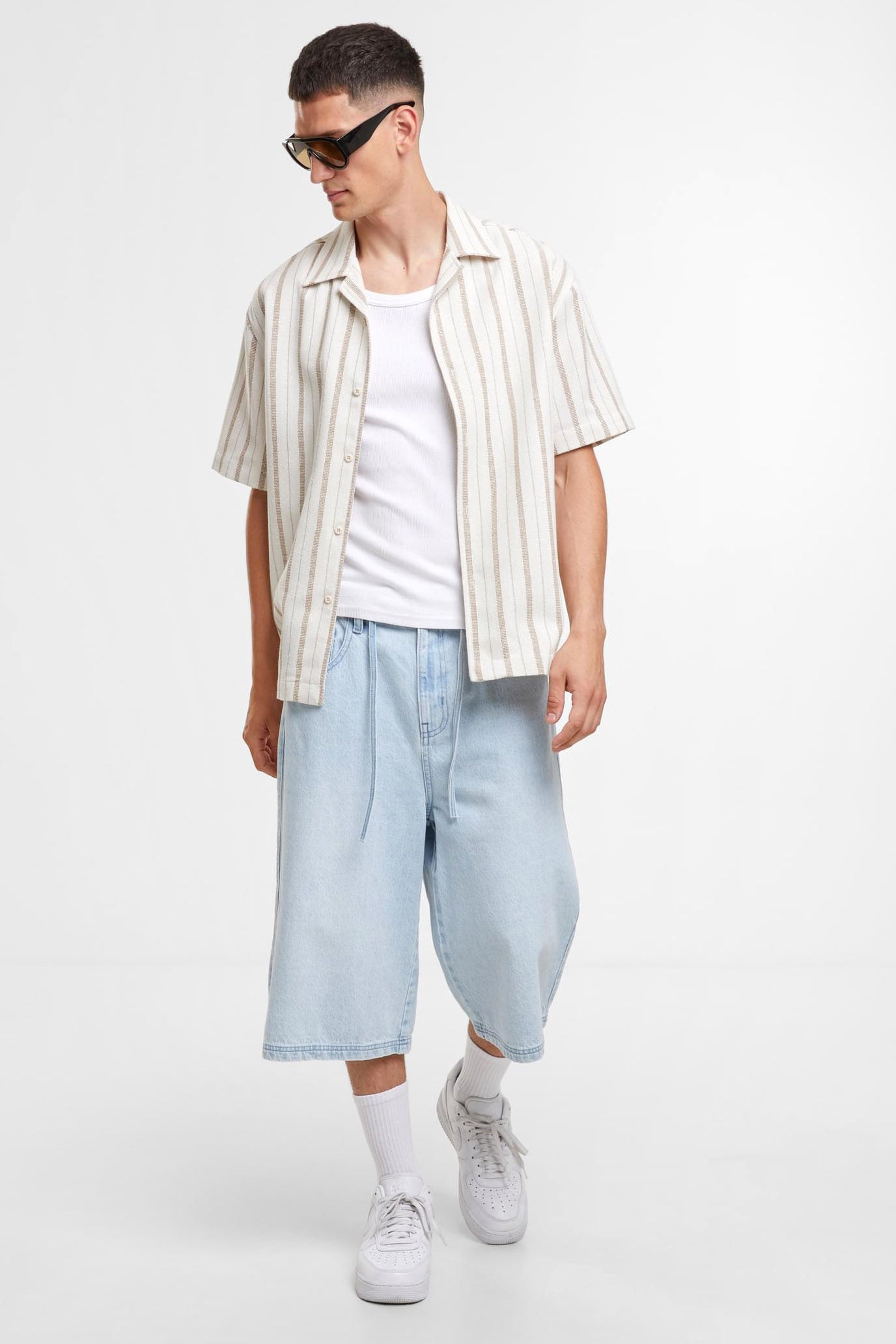 Jeans Bermudashorts - Light Blue Washed