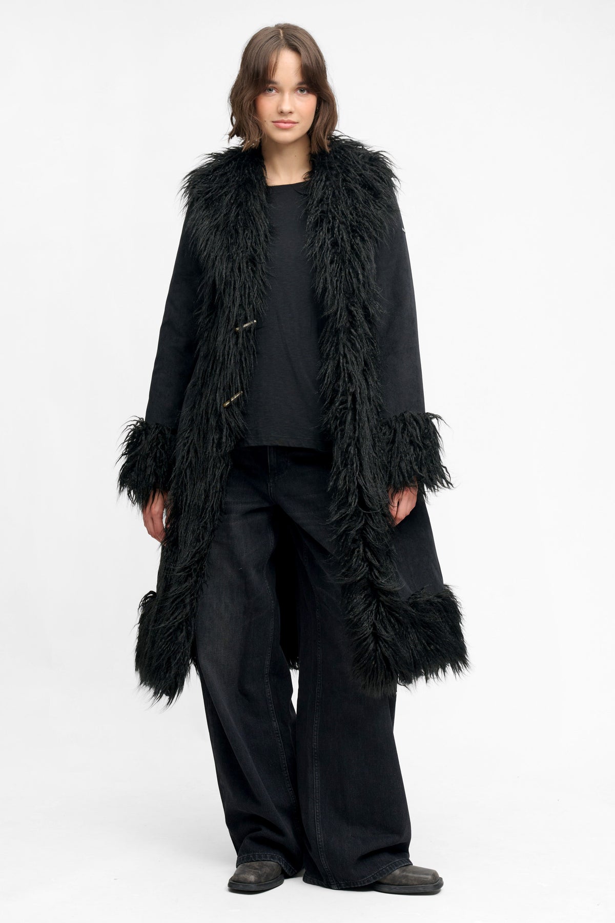 Cappotto in velluto a coste - Black