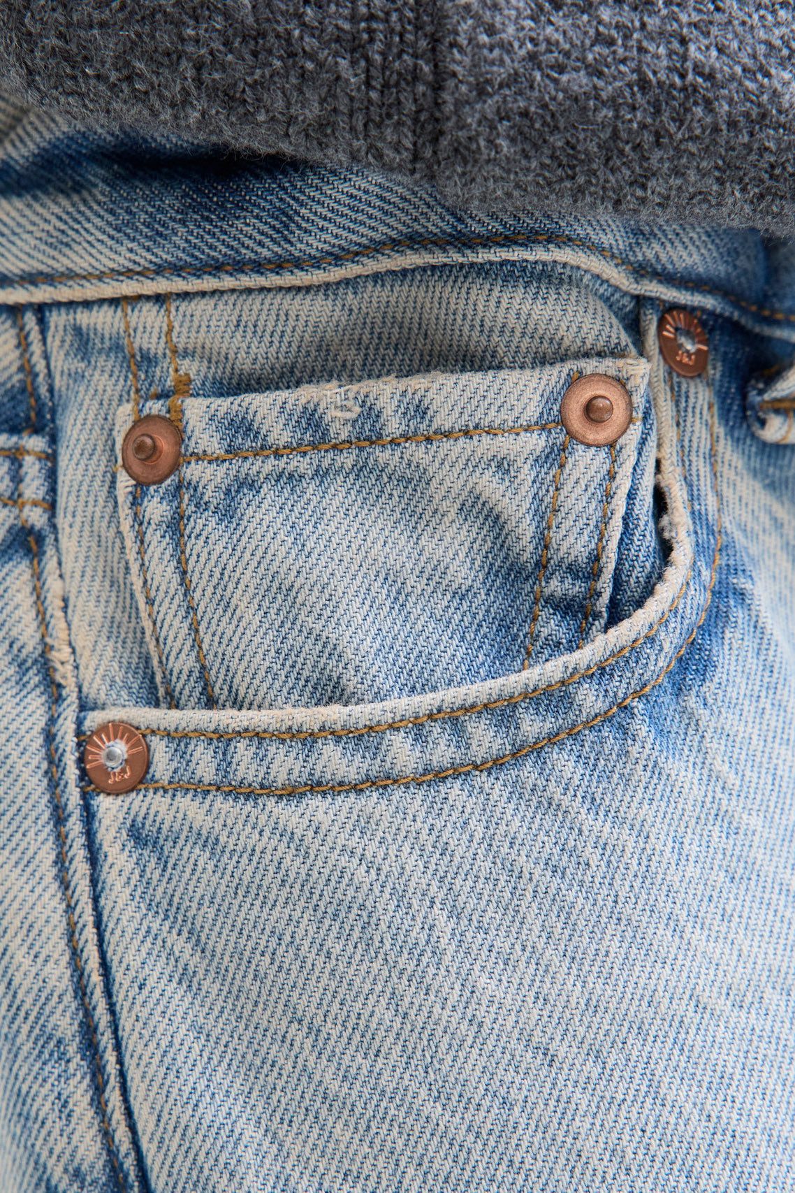 JJIDAVE Baggy Fit Jeans - Blue Medium Used