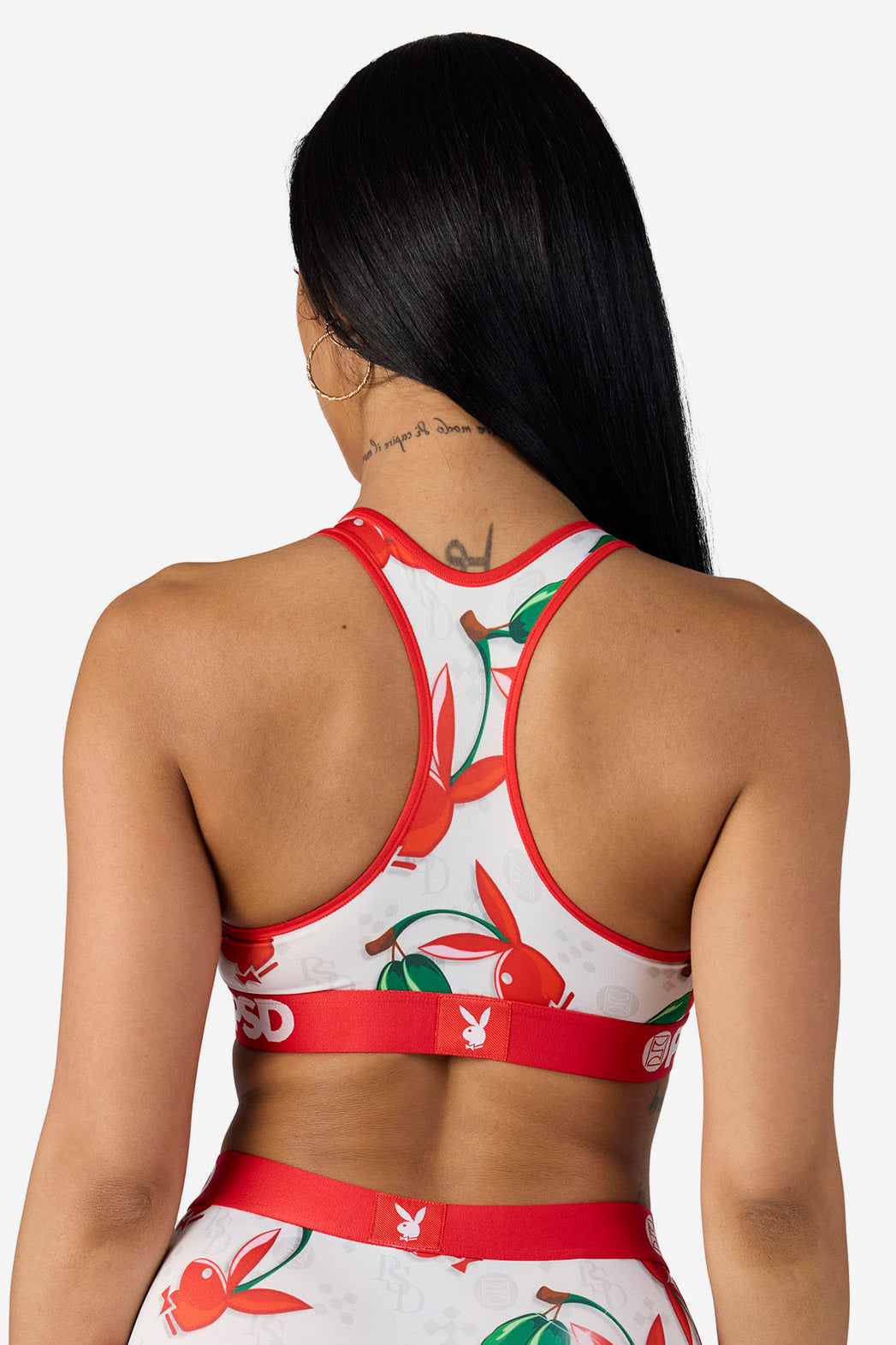 Sport-Bralette - White + Red