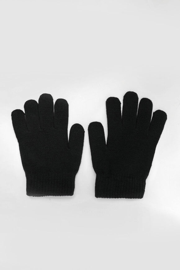 Set: Beanie und Handschuhe - Schwarz