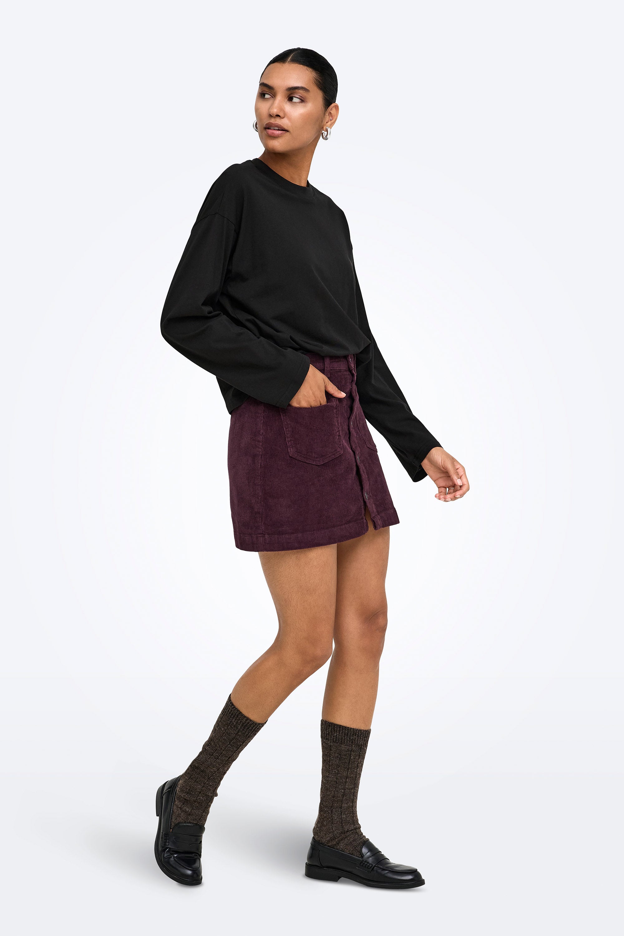 ONLHAPPY Langarmshirt - Black