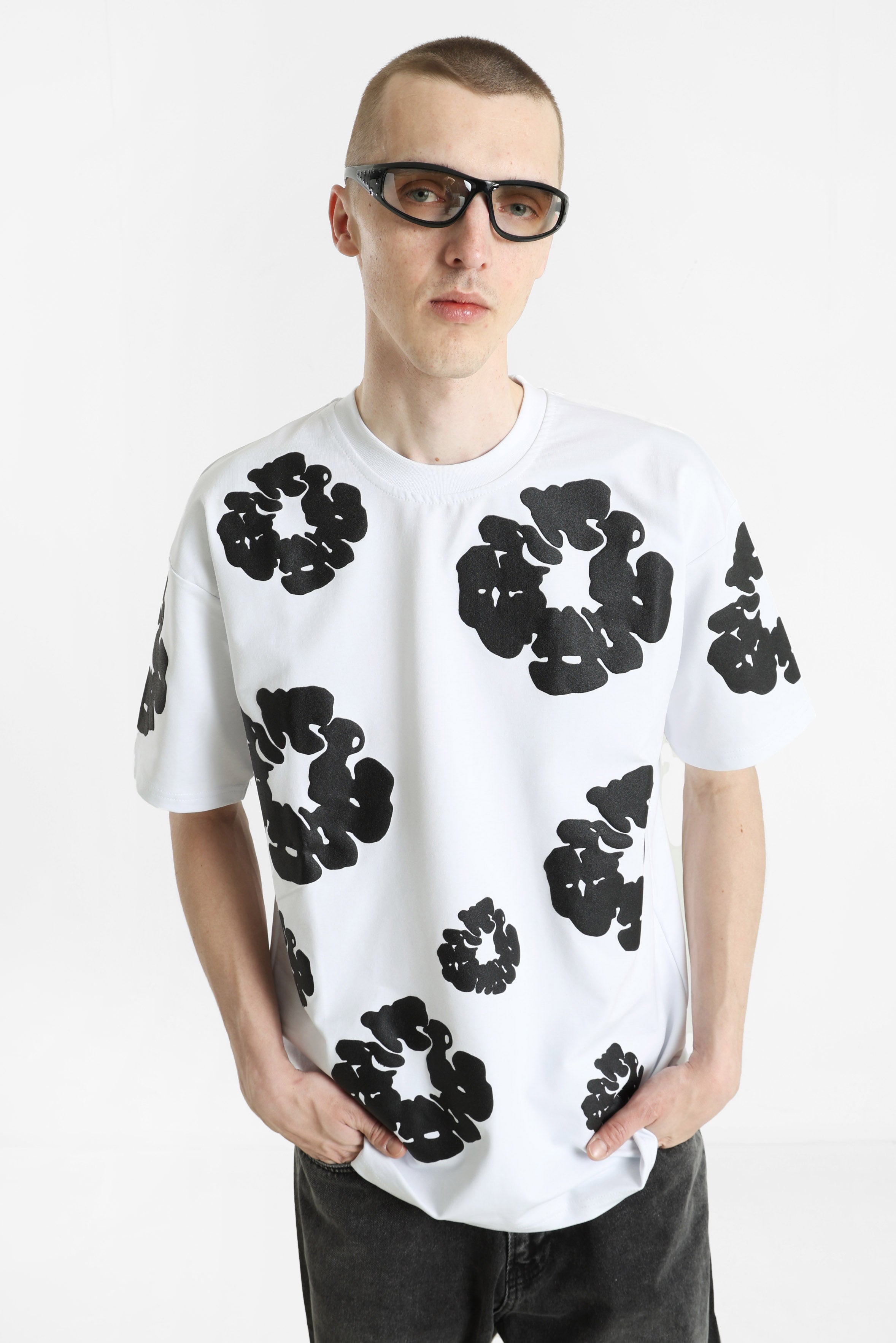 T-Shirt - White + Black