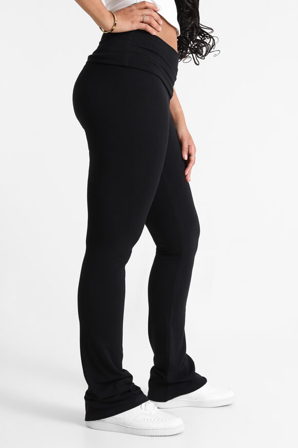 Flare Leggings - Schwarz
