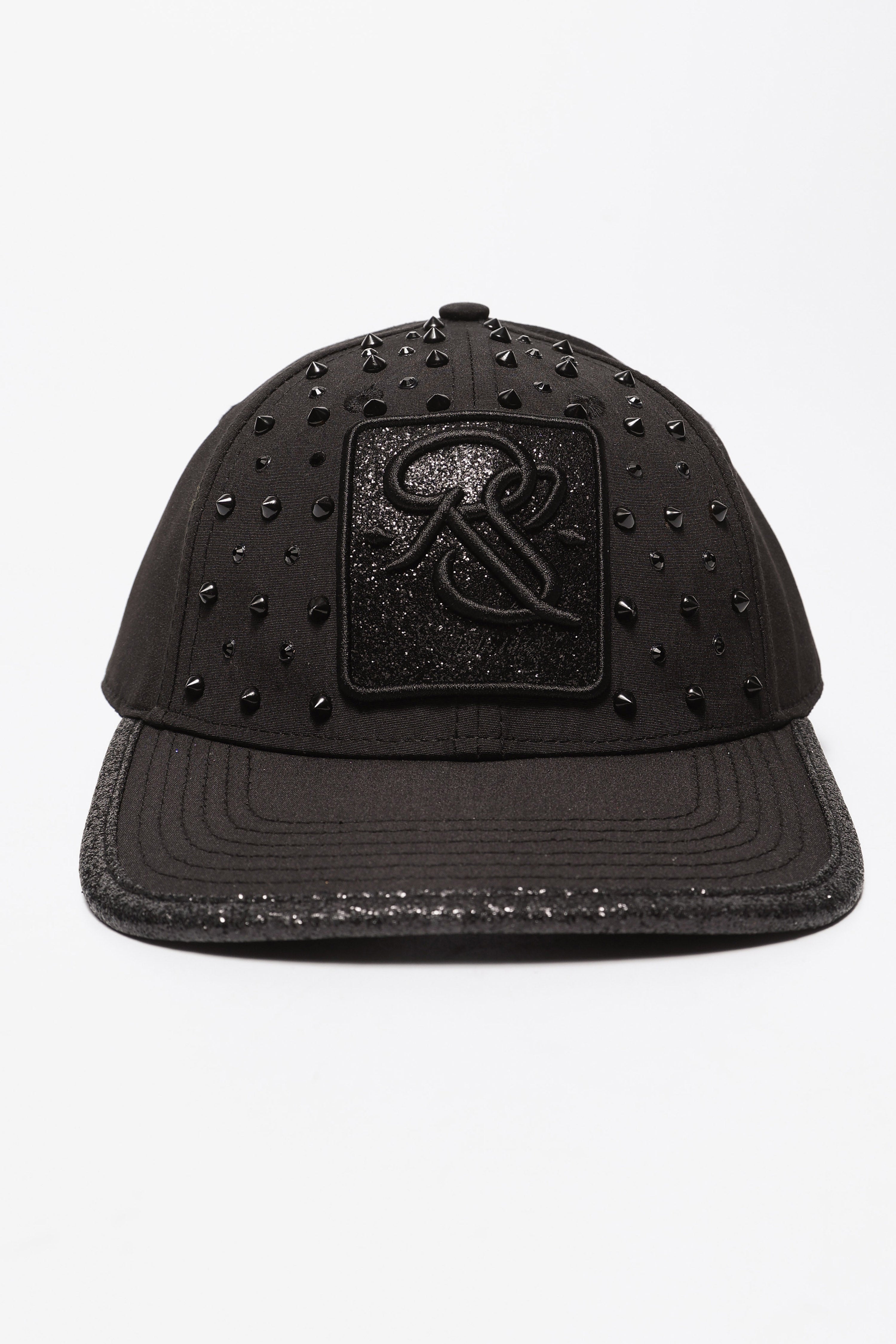 Cap mit Nieten / Clipback  - Black