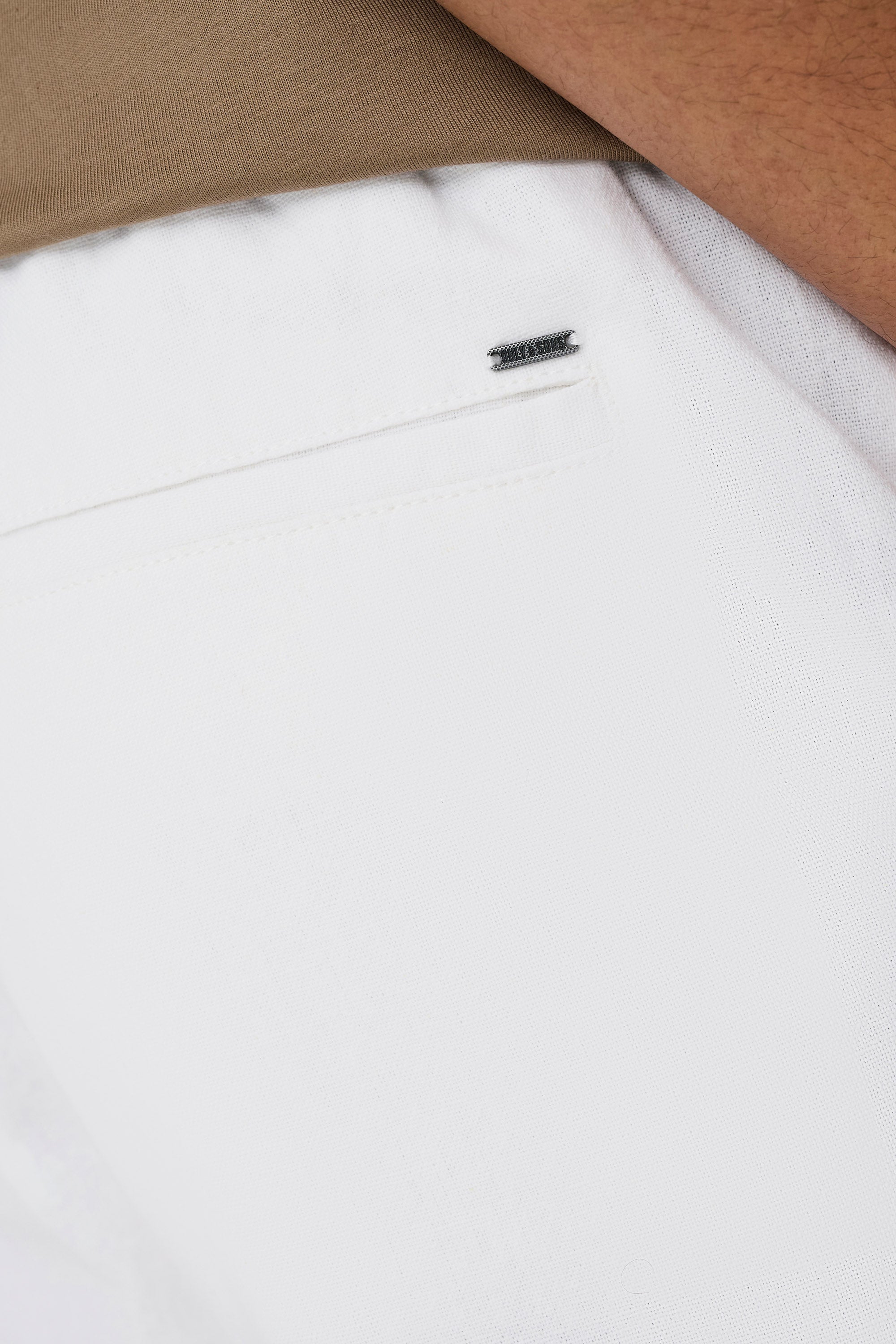 ONSSINUS Leinenhose - Bright White