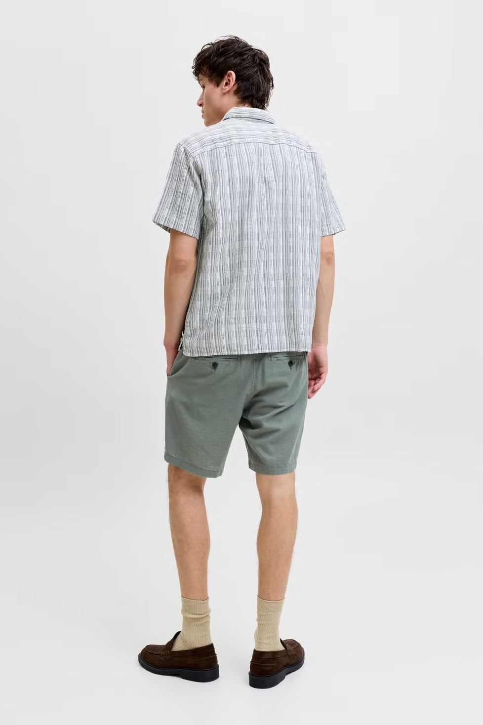 JPSTACE Chino Leinenshorts - Agave Green