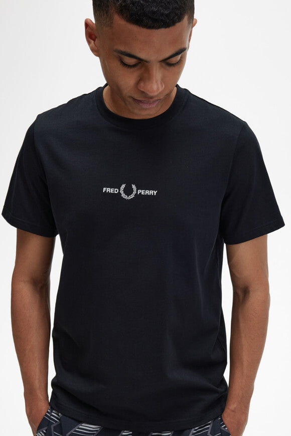 Embroidered T-Shirt - Black