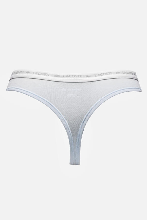 Three-pack of thongs - White + Navy + Light Blue