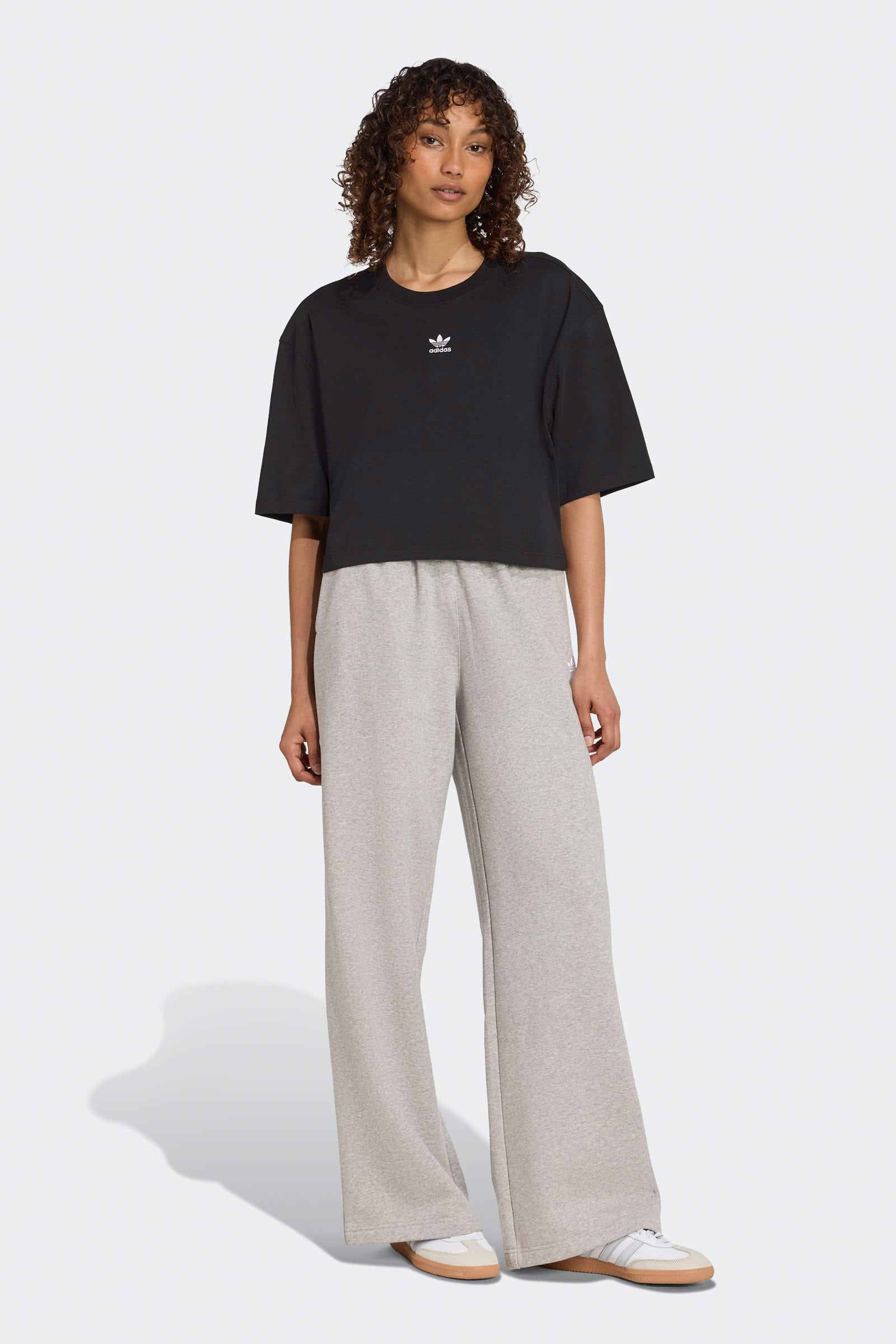 Wide Leg Sweathose - Medium Grey Heather