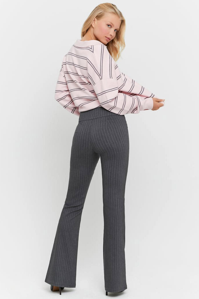 Flare-Hose - Dark Grey Heather