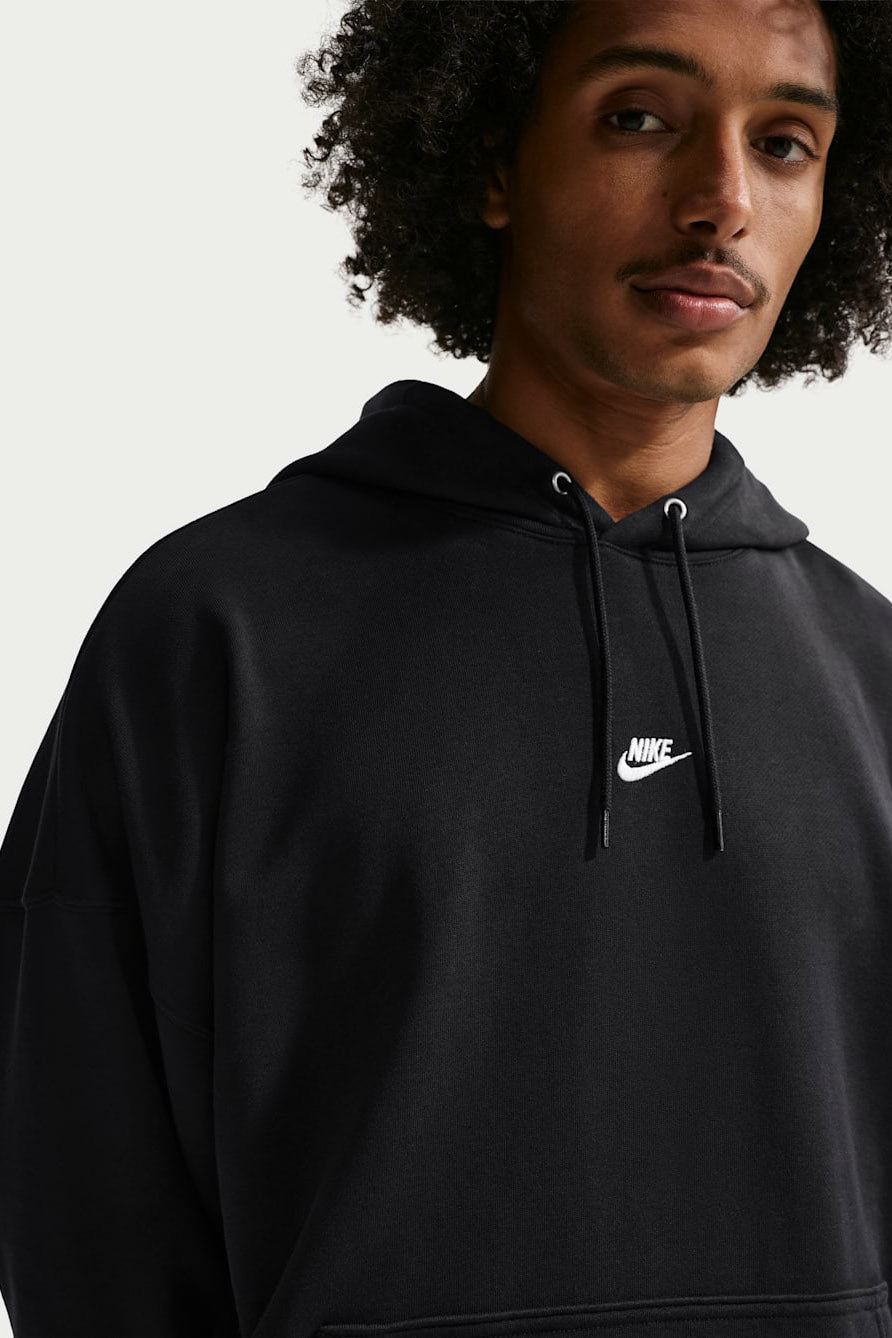 Sportswear Club sweatshirt ample à capuchon - Black