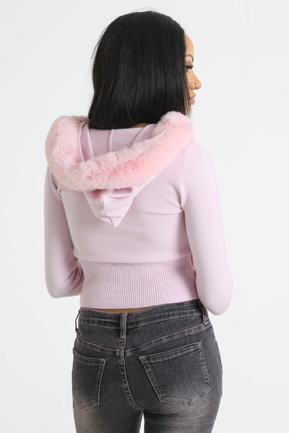 Crop cardigan - Pink