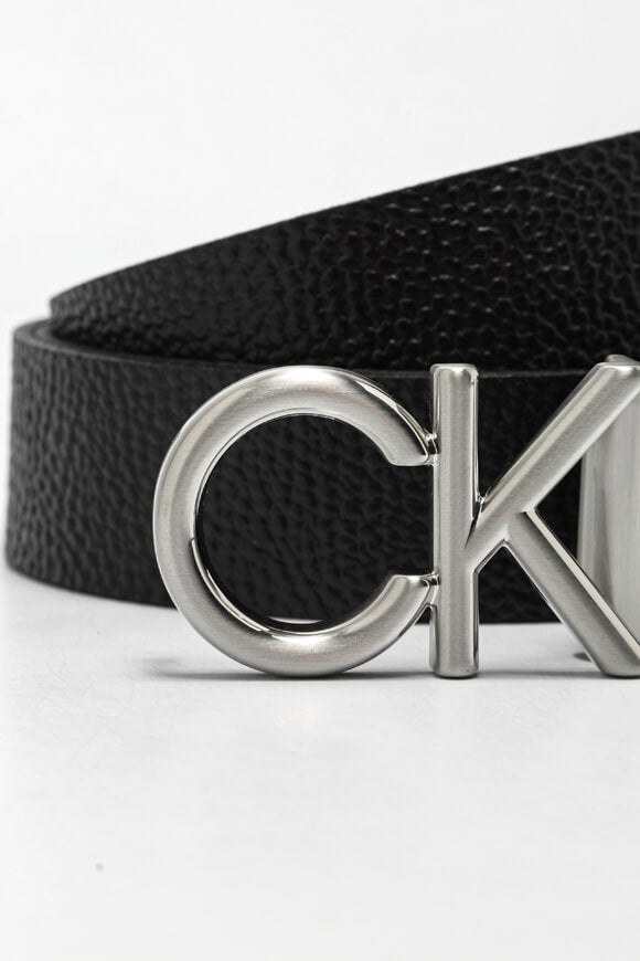 Ceinture en cuir Metal Bombe - Black Pebble