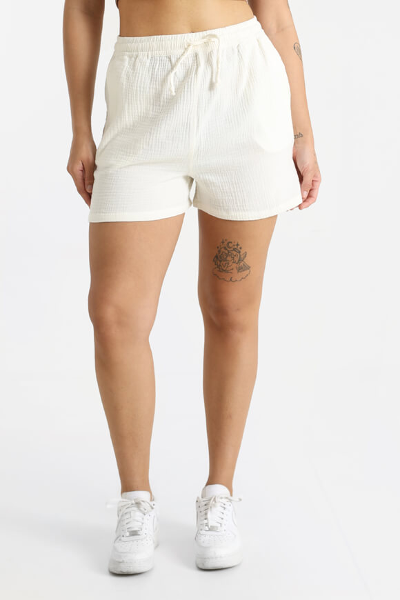 Musselin-Shorts - Creme