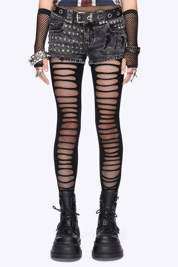 Cut-out Strumpfhose - Black