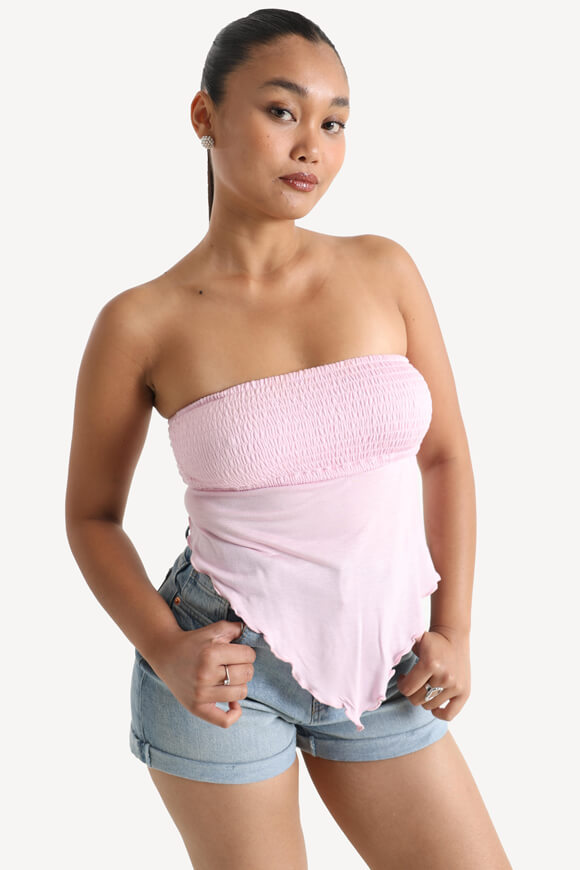 Bandeau Crop Top - Rose clair