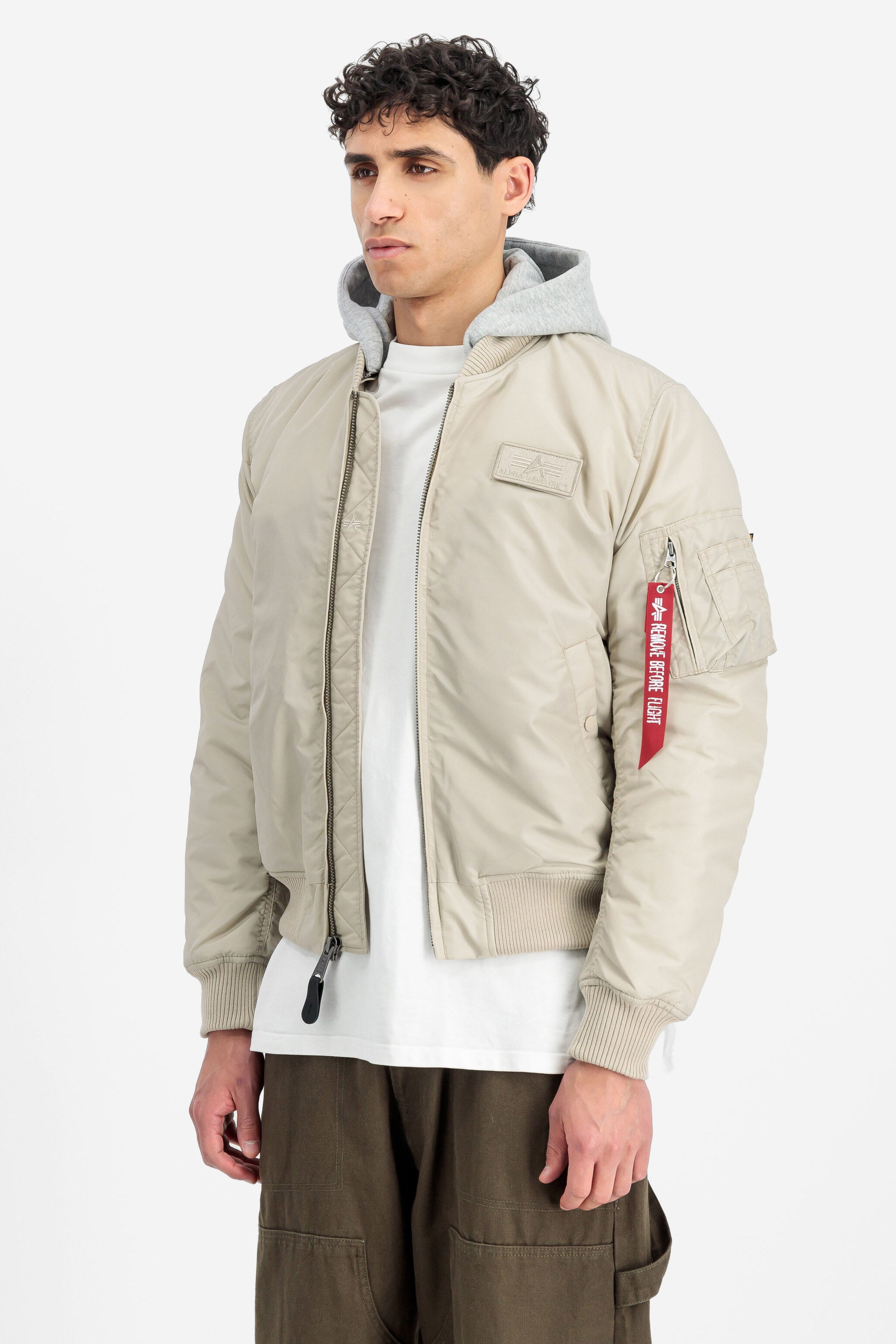 Veste bomber ouatée - Organic Beige