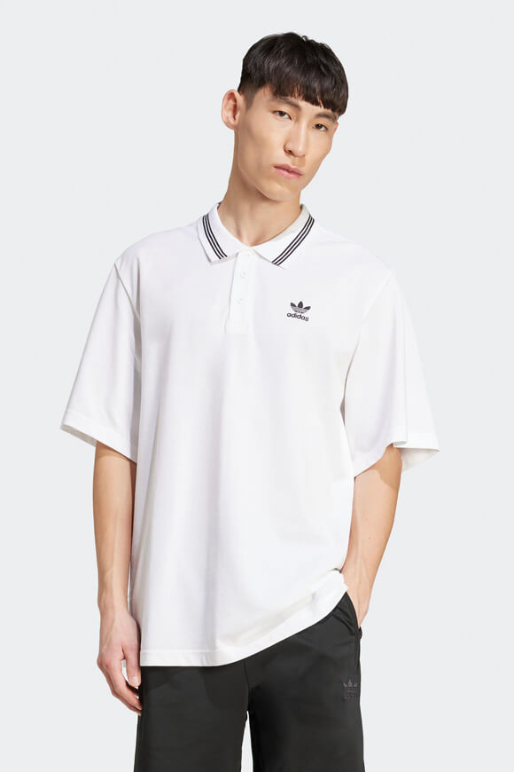 Polo surdimensionné - White + Black