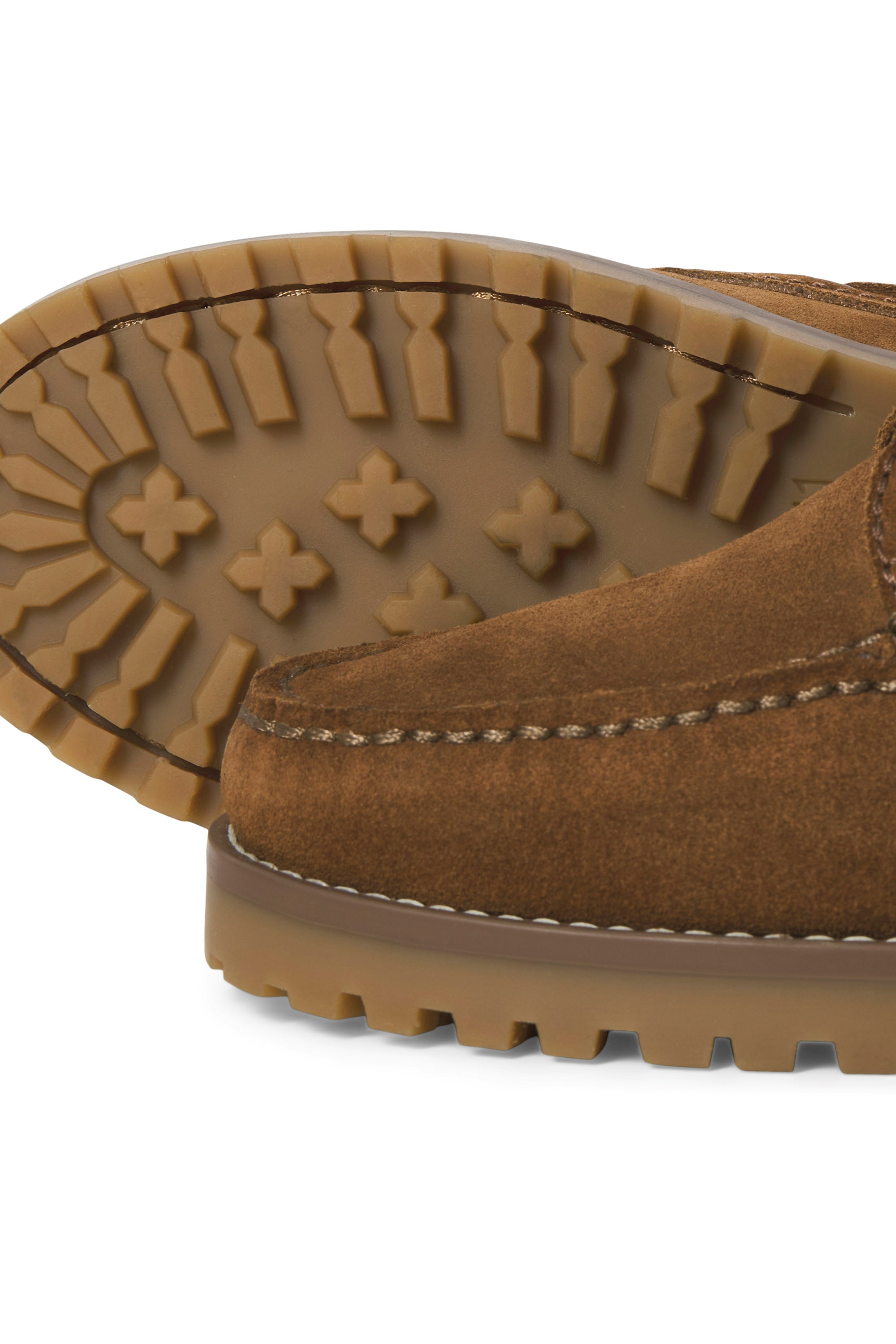 JFWBROOKLYN chaussures bateau en daim - Cognac