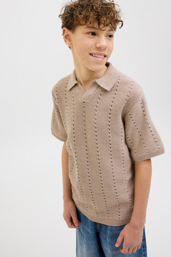 JORPAROS polo en tricot - Safari