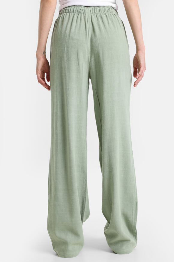 Wide Leg Leinenhose - Sage