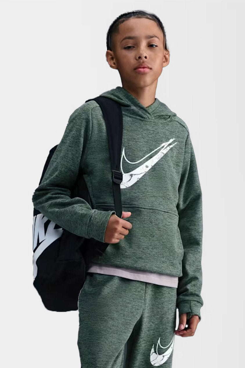 Multi Stain Repel Kapuzensweatshirt - Fir + Clay Green + Heather