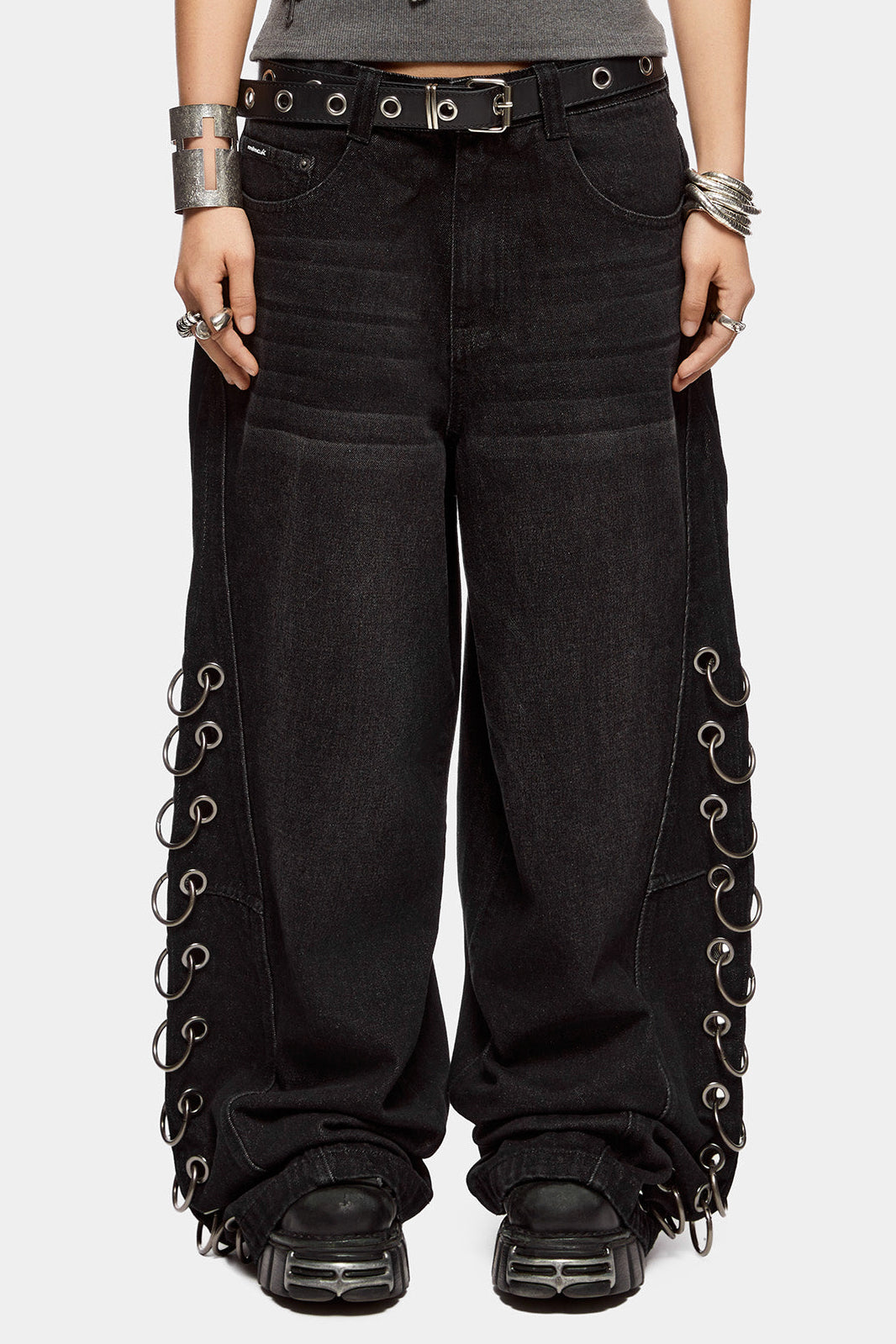 Wide Leg Jeans - Black