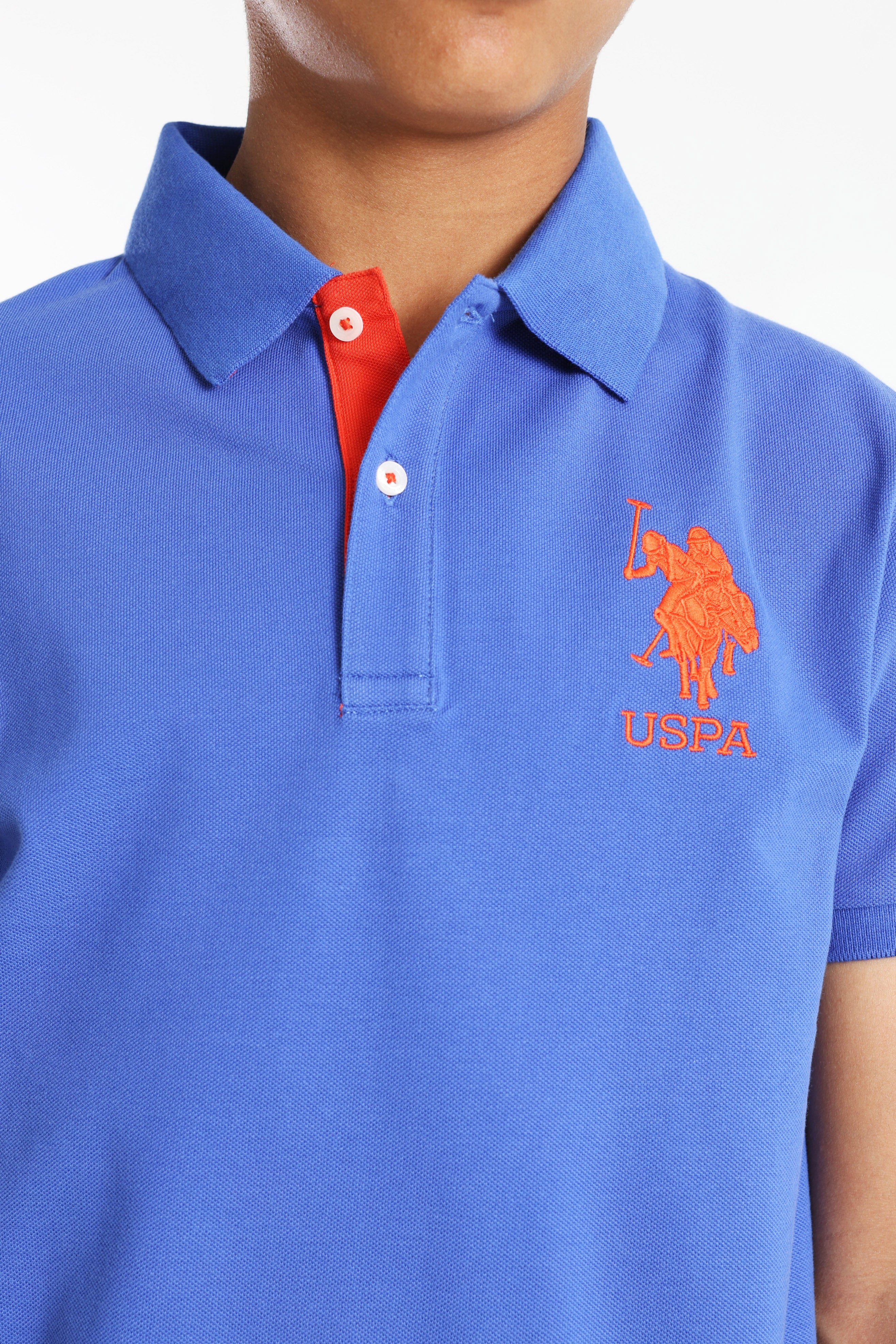Fluorescent polo shirt - Royal Blue
