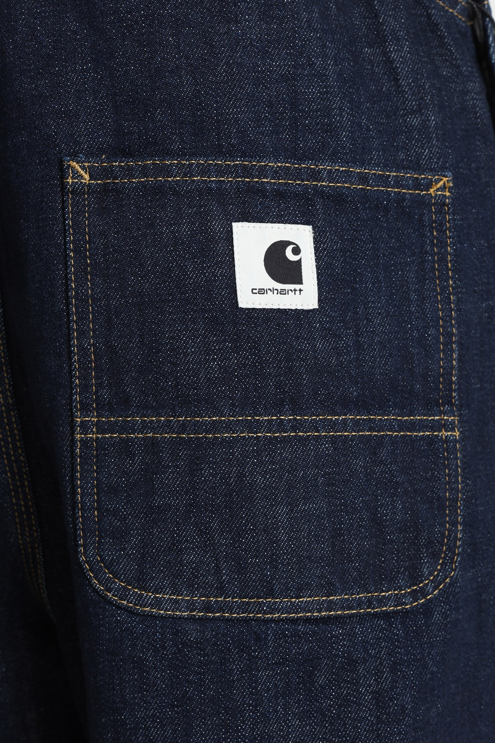 Salopette dritta in denim Bib - Blue Rinsed
