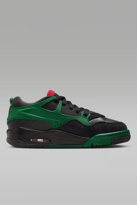 Air Jordan 4 RM Sneaker - Black + Varsity Red + Gorge Green