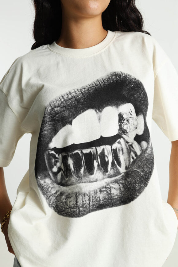 Maglietta oversize - crema