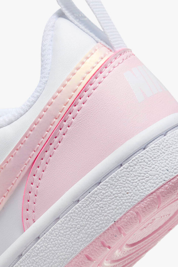 Sneaker Court Borough Recraft per bambini - Schiuma bianca e rosa