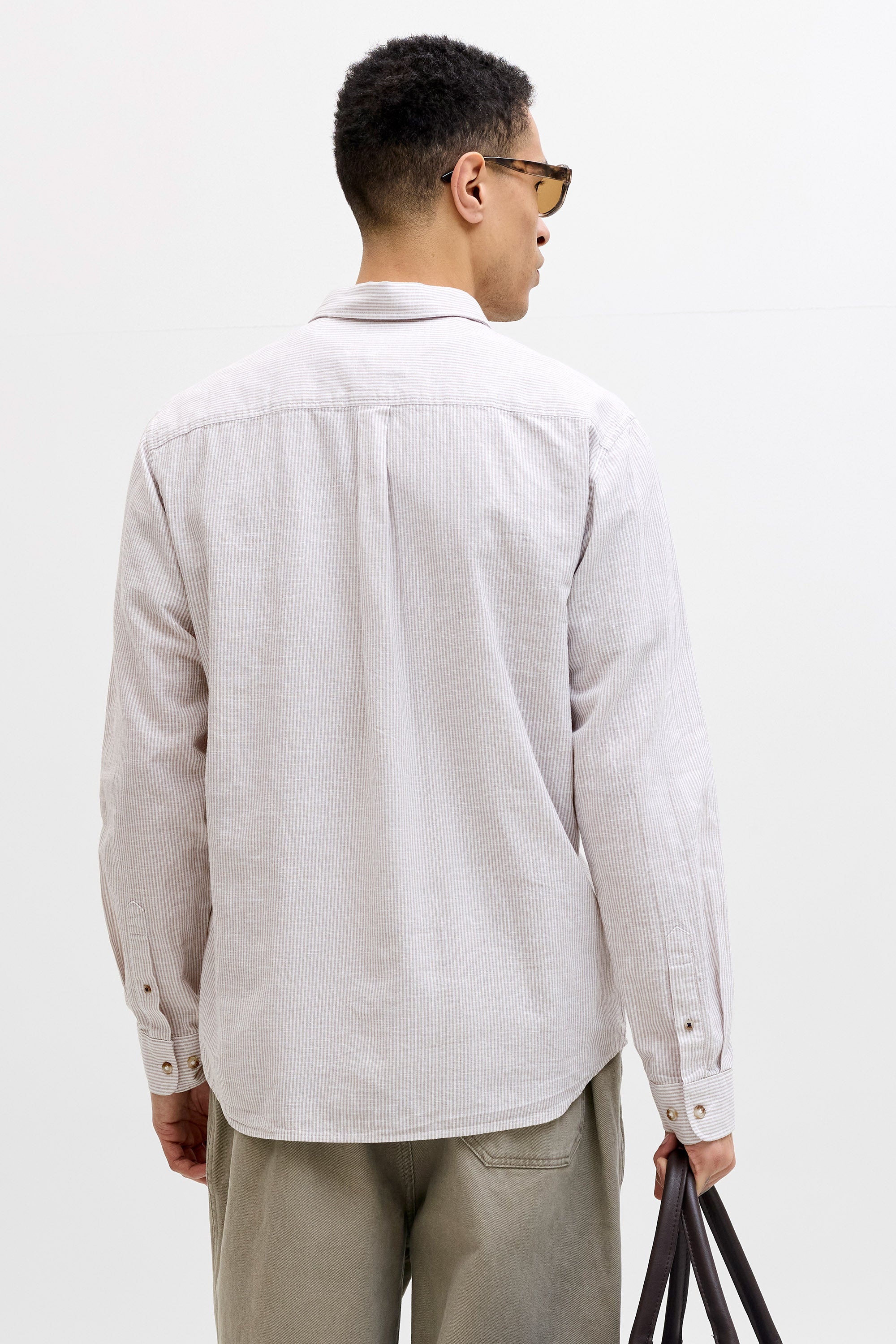 JJESUMMER Leinenhemd - Crockery