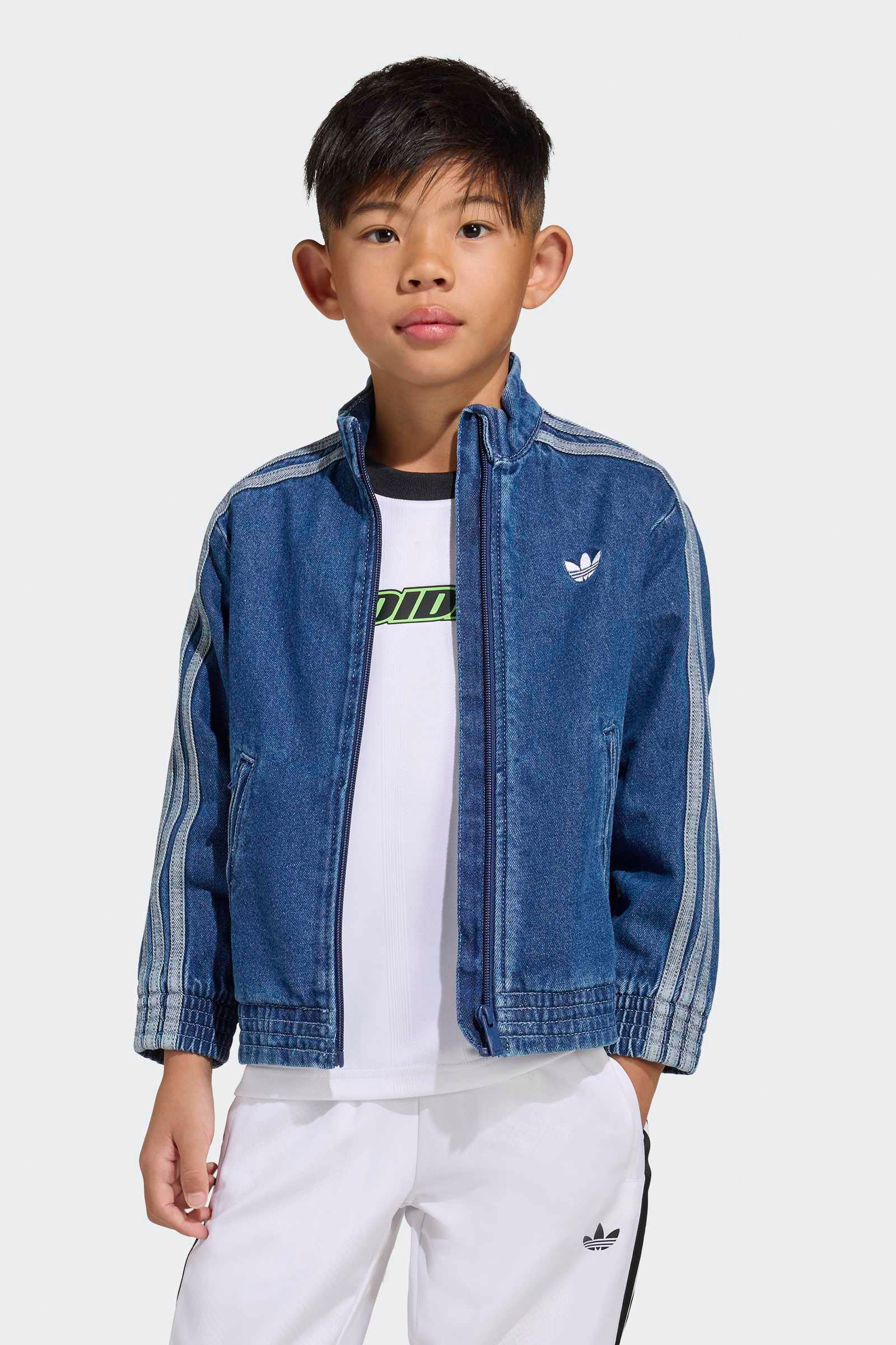 Adidas Originals - Firebird junior denim jacket - Blue Denim