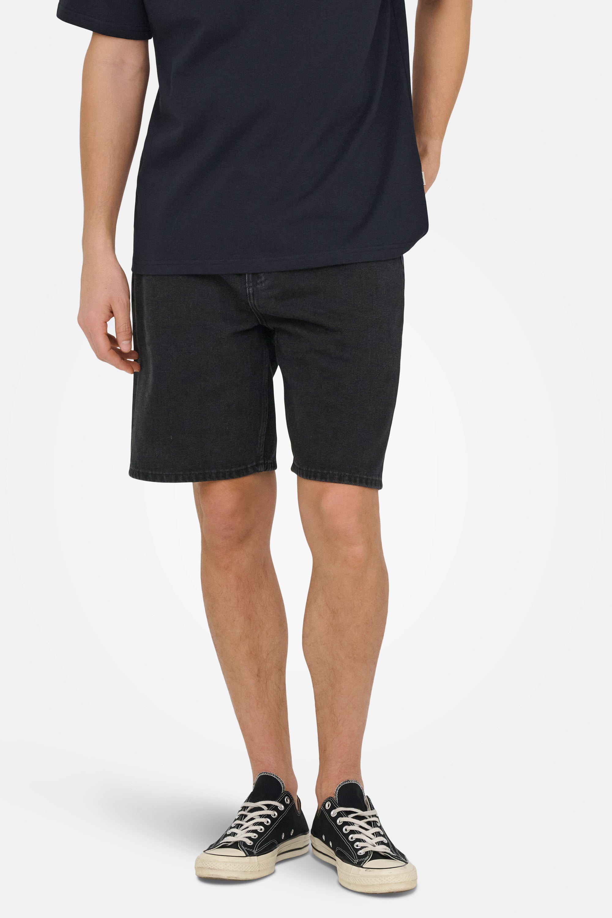 Edge short en jean - Washed Black