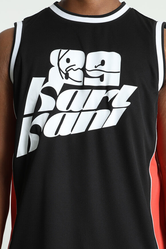 Loose mesh tank top - Black