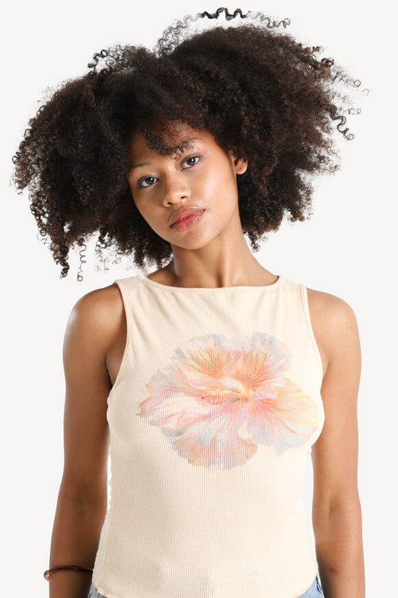 Canotta a coste - arancione chiaro