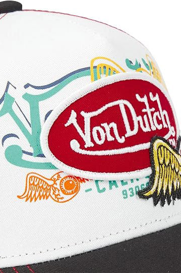 Trucker Cap / Snapback - White + Red + Black