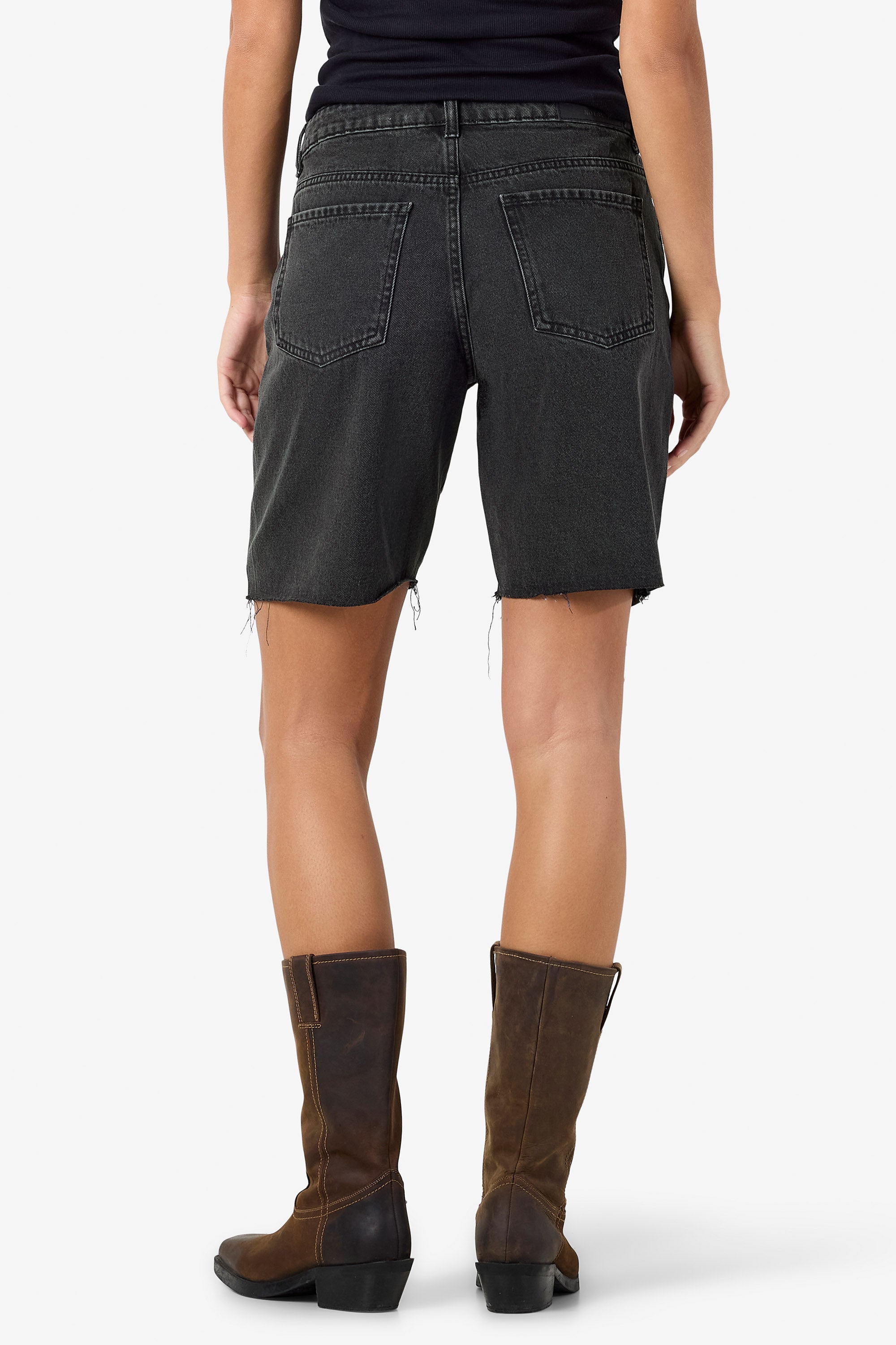 NMHOLLA Jeansshorts - Black