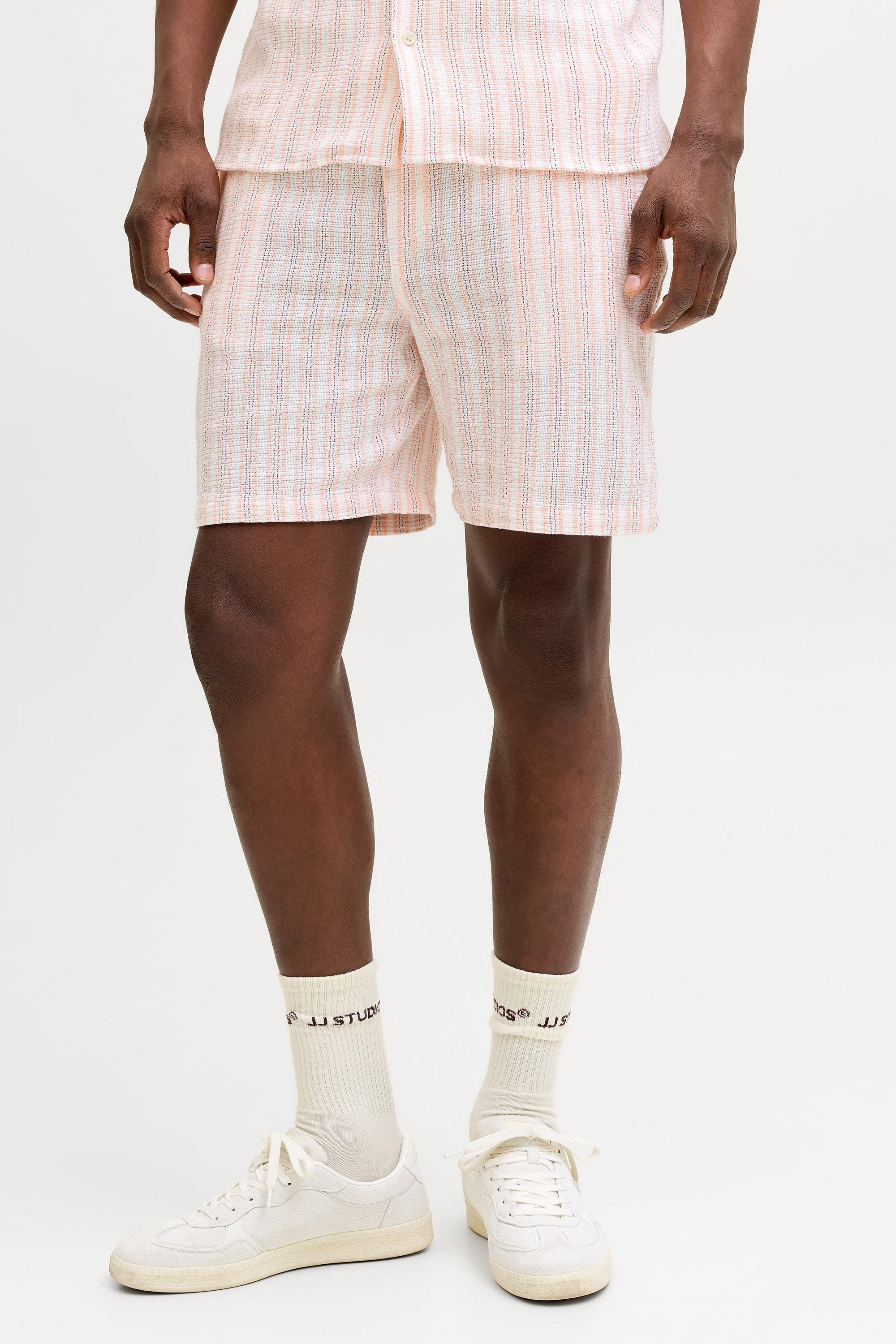 JPSTJAIDEN Strukturierte Shorts - Peach Melba