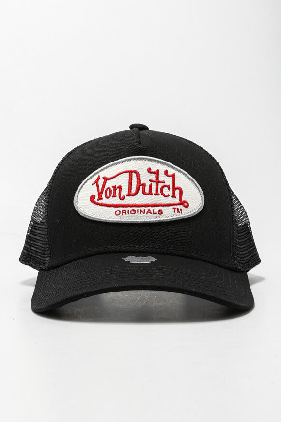 Boston Trucker Cap / Snapback - Black + White