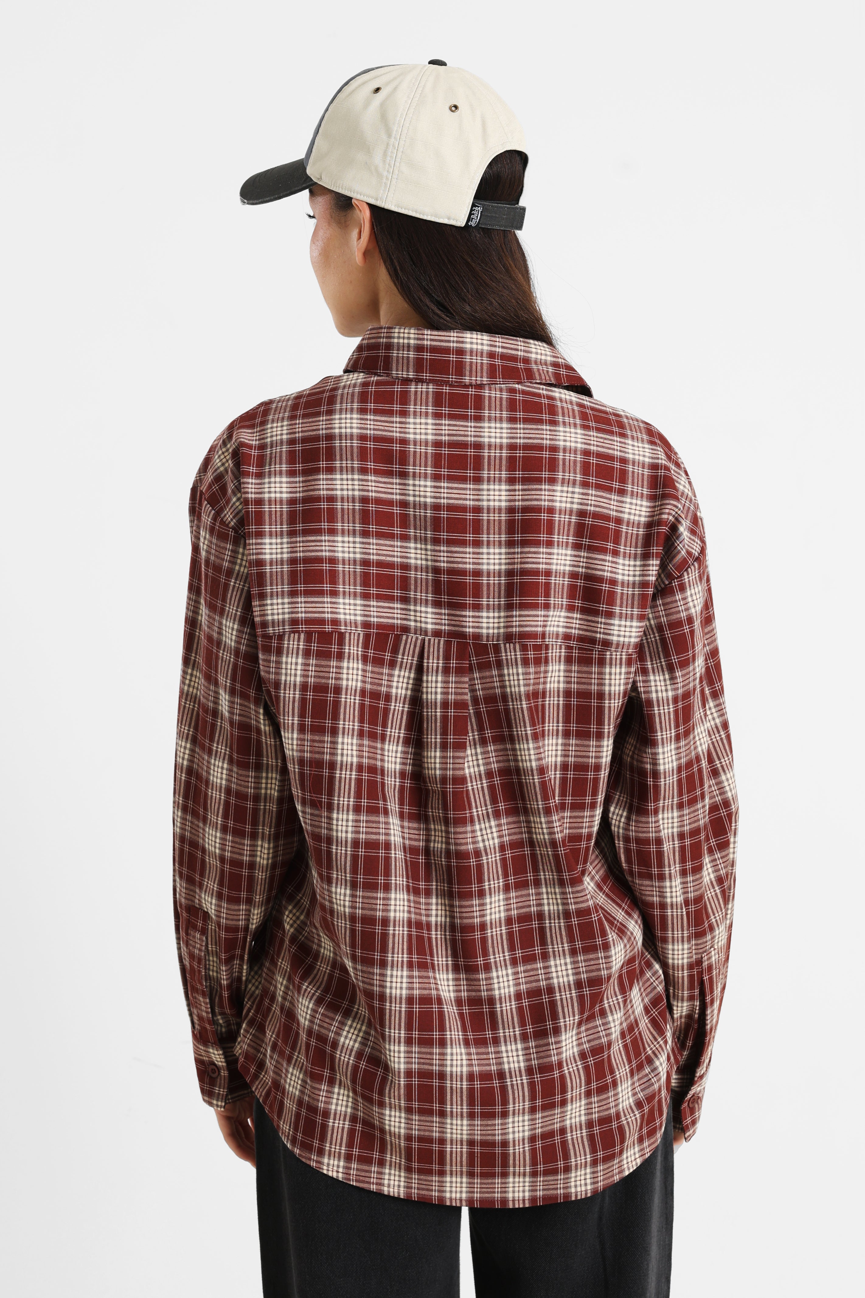 Camicia a quadri - Bordeaux