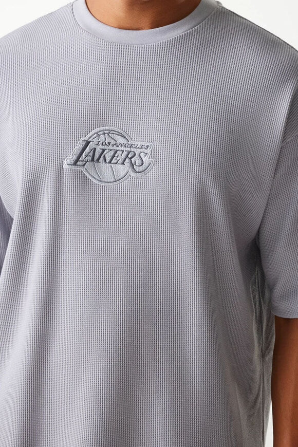 Oversized T-shirt with waffle texture - Grey