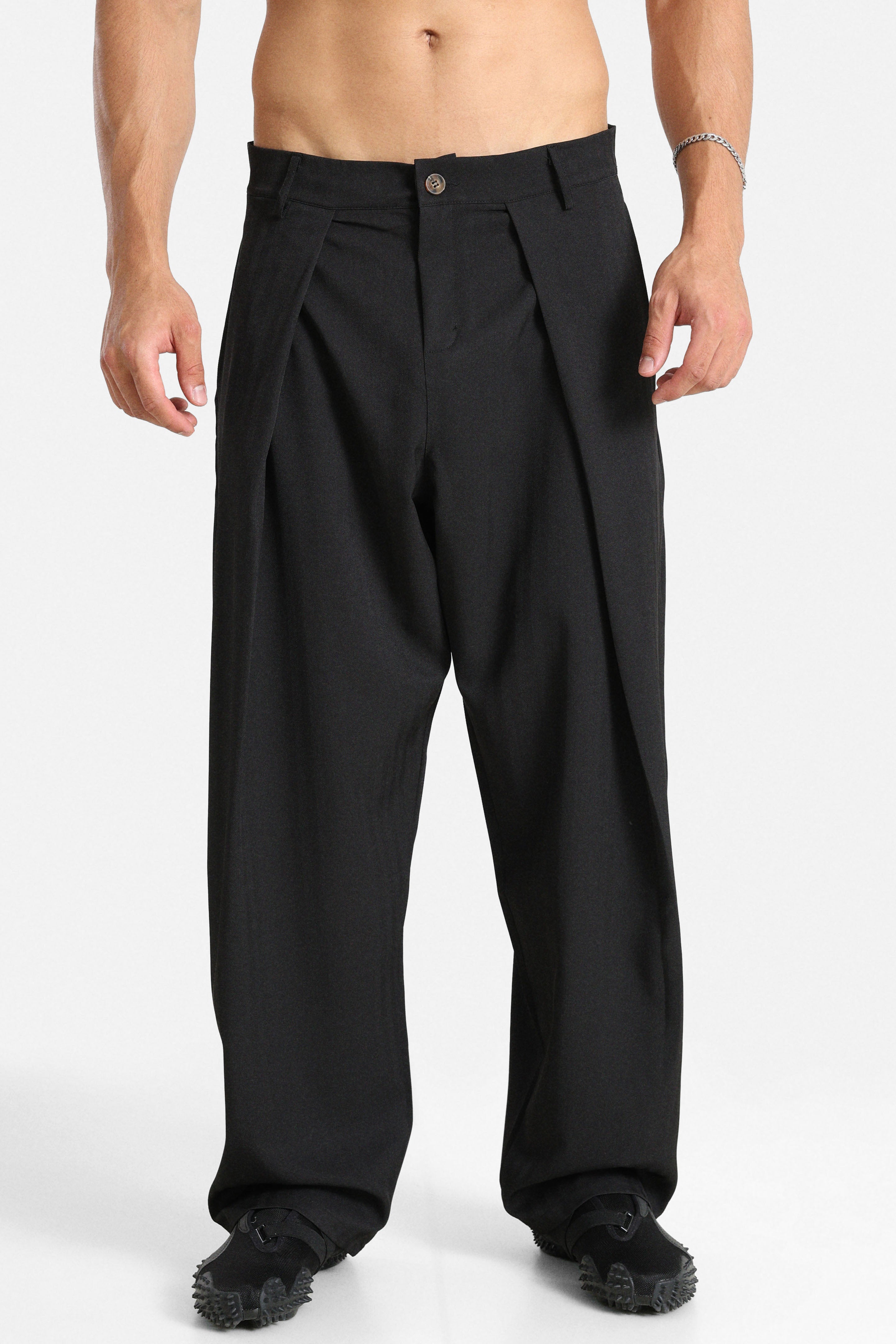 Ballon-Stoffhose - Black